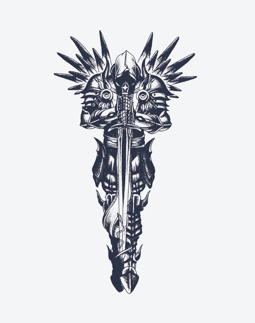Knight | 7x18cm | Yarı Kalıcı Dövme