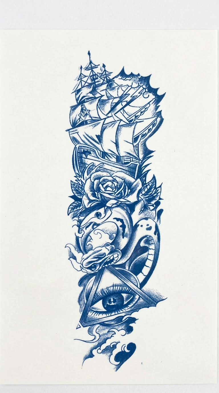 Seal | 17x47cm | Yarı Kalıcı Dövme