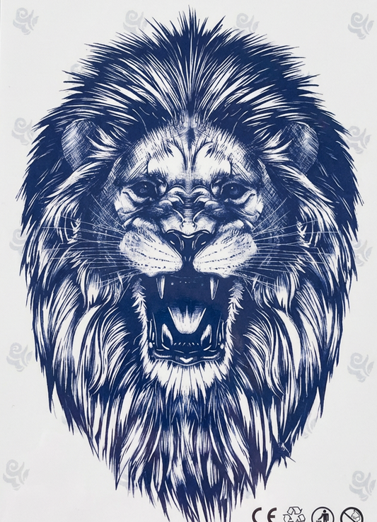 Leon v3 | 7x11cm | Yarı Kalıcı Dövme