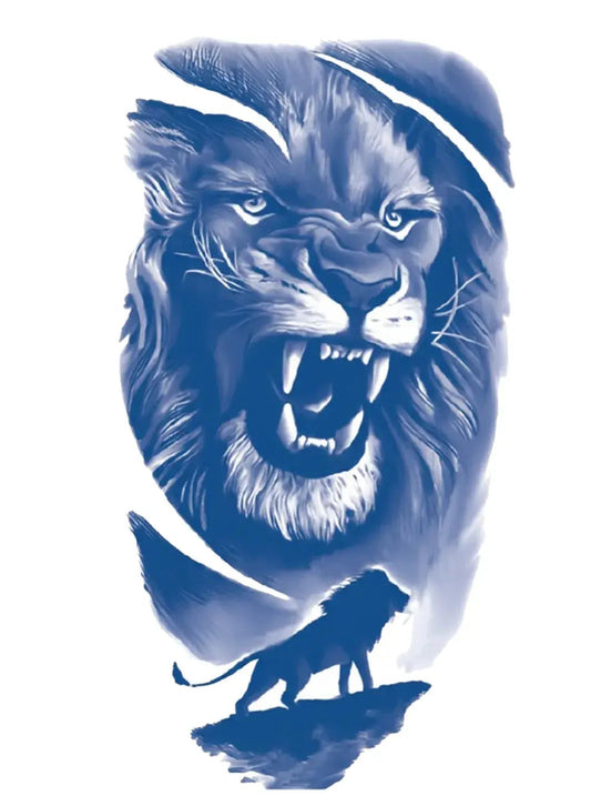 Aslan v2 | 11x18cm| Yarı Kalıcı Dövme