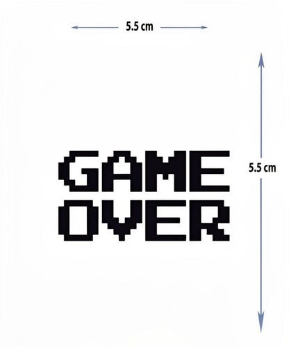 Game Over | 5x5cm| Yarı Kalıcı Dövme
