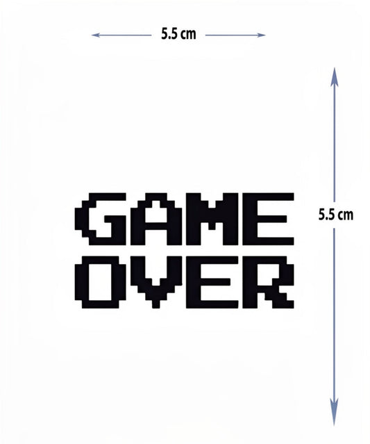 Game Over | 5x5cm| Yarı Kalıcı Dövme