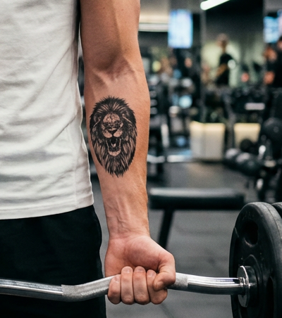 Leon v3 | 7x11cm | Yarı Kalıcı Dövme