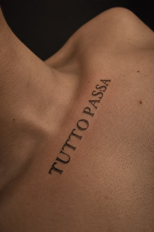 Tutto Passa | 7x12cm | Yarı Kalıcı Dövme