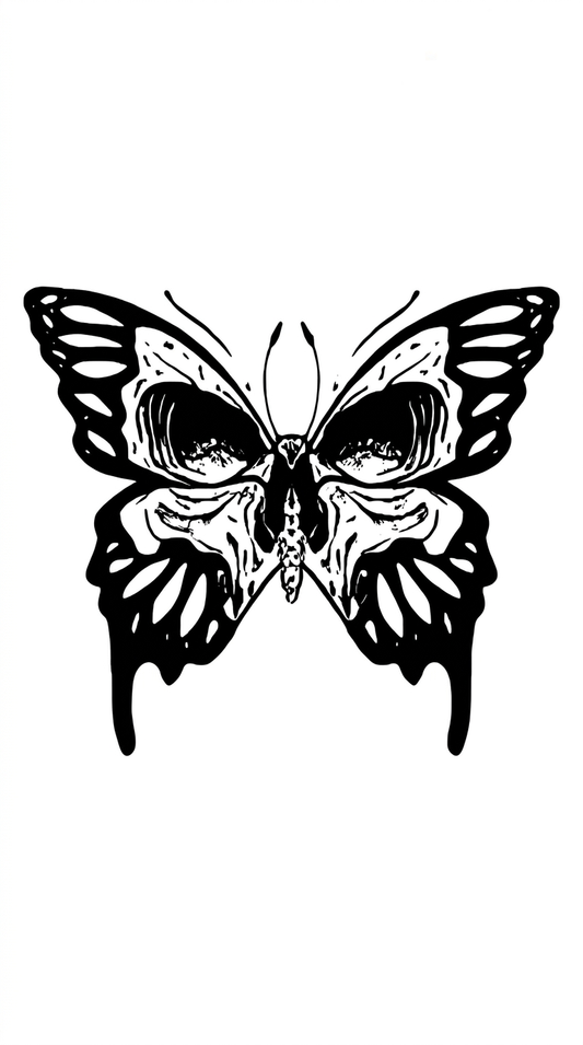 Butterfly | 7x12cm | Yarı Kalıcı Dövme