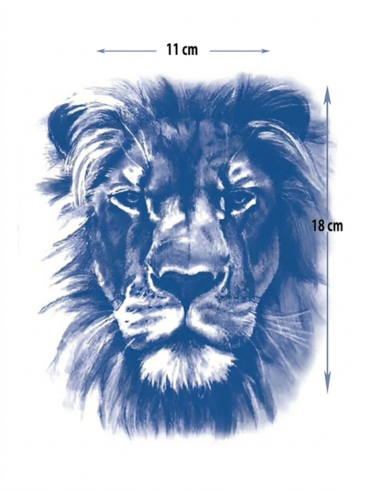 Leon | 11x18cm| Yarı Kalıcı Dövme