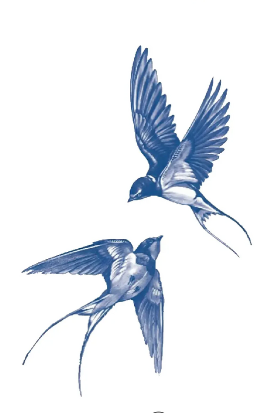 Swallow | 7x12cm | Yarı Kalıcı Dövme