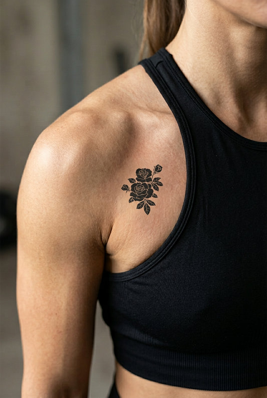 Rose | 8x11 cm| Yarı Kalıcı Dövme