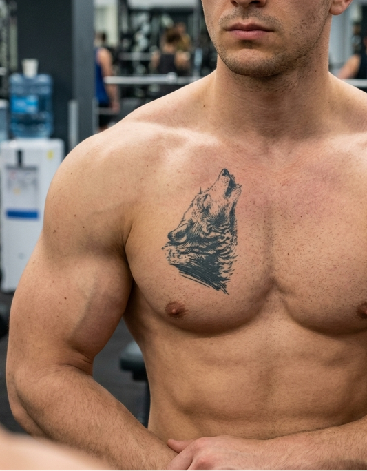 Wolf | 11x18cm | Yarı Kalıcı Dövme