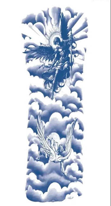 Bulut Hermes | 17x47cm | Yarı Kalıcı Dövme