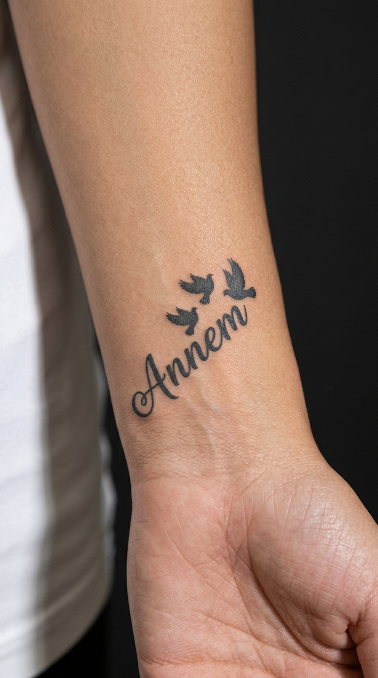 Annem | 5.5cm | Yarı Kalıcı Dövme