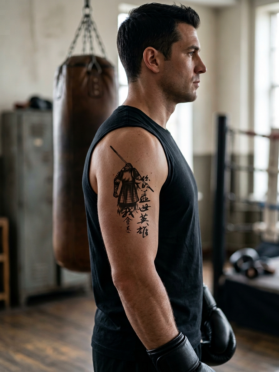 Samuray | Yarı Kalıcı Dövme | 11x18cm