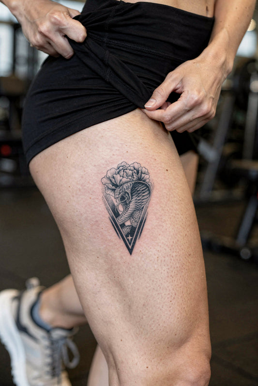 Snake v2 | 11x18cm | Yarı Kalıcı Dövme