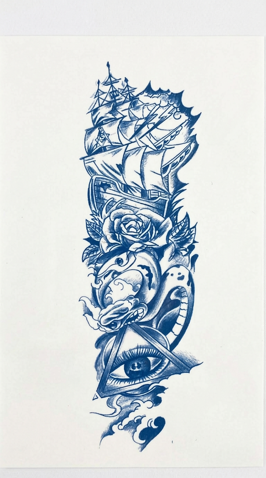 Seal | 17x47cm | Yarı Kalıcı Dövme