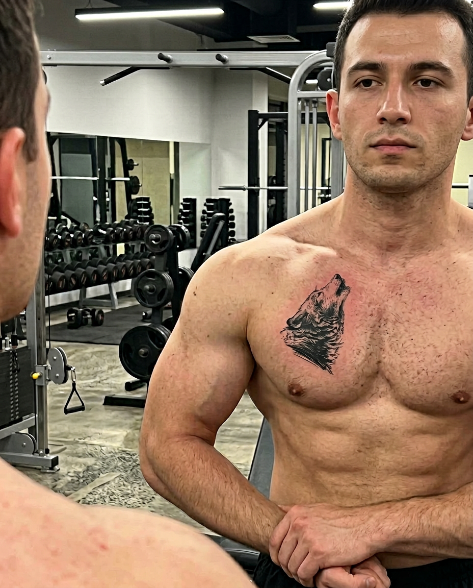 Wolf | 11x18cm | Yarı Kalıcı Dövme