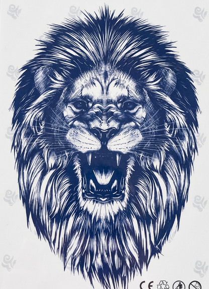 Leon v3 | 7x11cm | Yarı Kalıcı Dövme