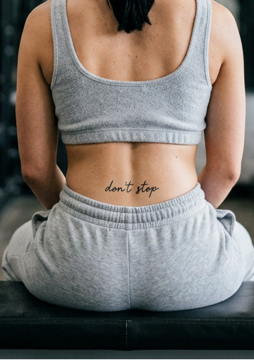 Don't Stop | Yarı Kalıcı Dövme| 2x5cm