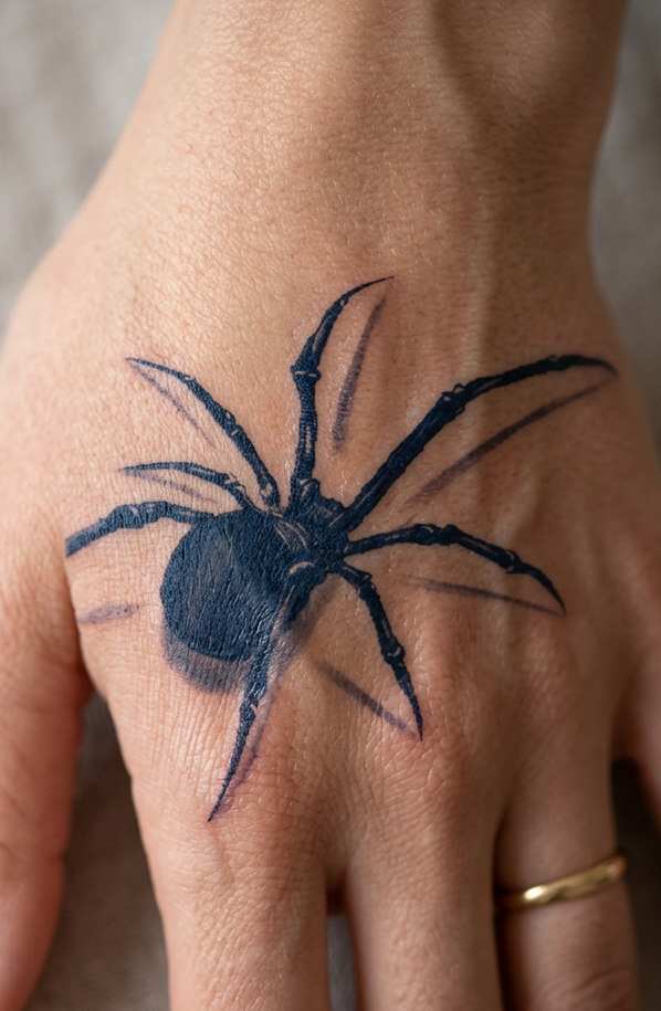Spider | 5.5cm | Yarı Kalıcı Dövme
