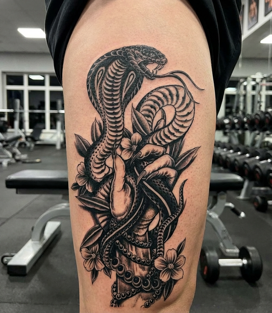 Snake | 11x18cm | Yarı Kalıcı Dövme