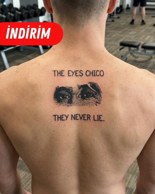 Scarface | 11x18cm | Yarı Kalıcı Dövme