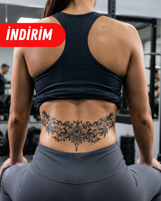 Flowers | Yarı Kalıcı Dövme | 6x17cm