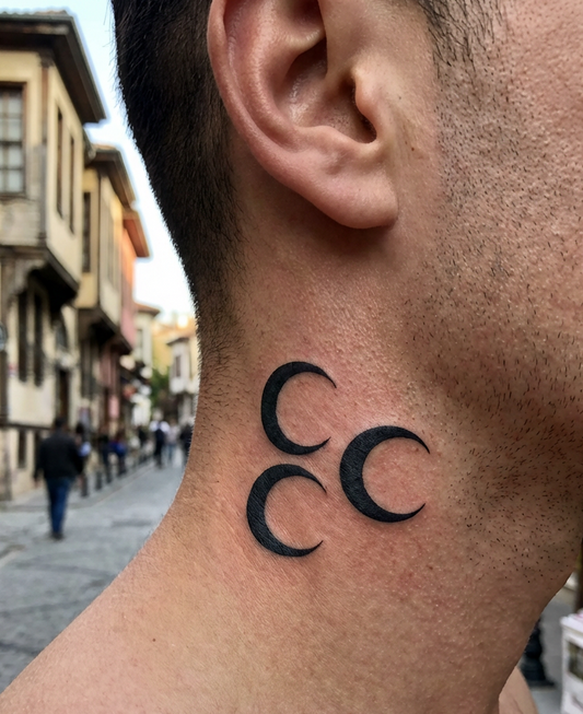 Hilal | 5x5cm| Yarı Kalıcı Dövme