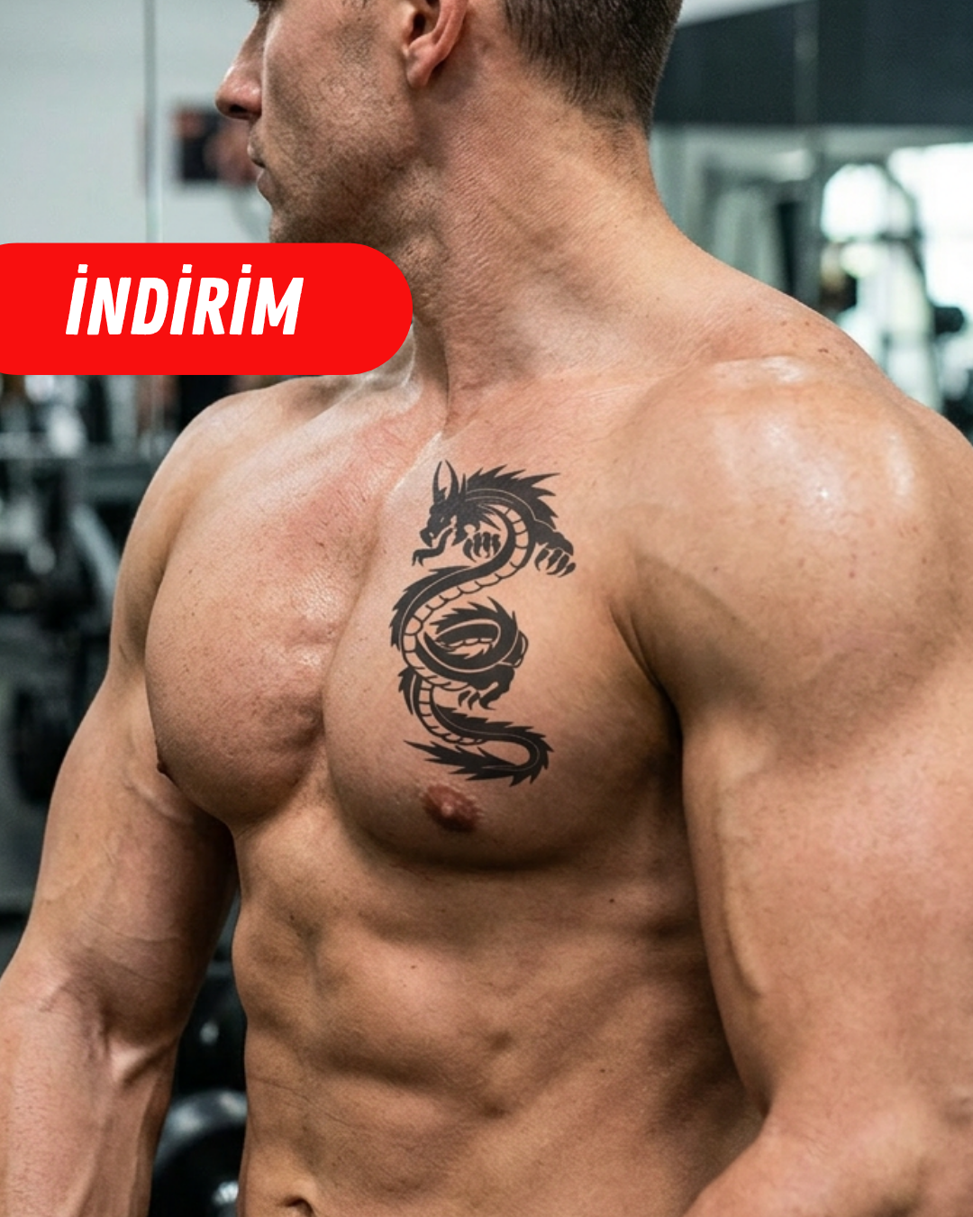 Dragon | 11x18cm | Yarı Kalıcı Dövme