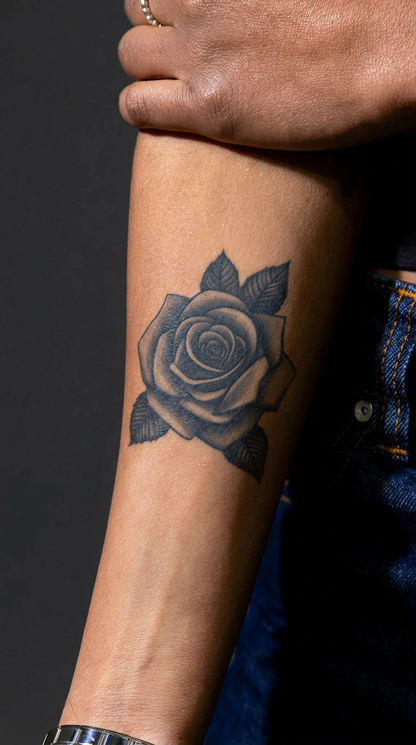 Rose v3 | 8x12cm | Yarı Kalıcı Dövme