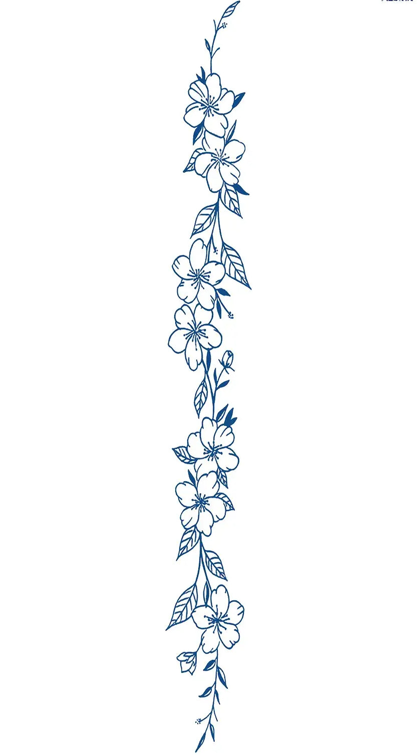 Line | 6x48cm | Yarı Kalıcı Sırt