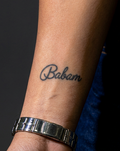 Babam | 5.5cm | Yarı Kalıcı Dövme