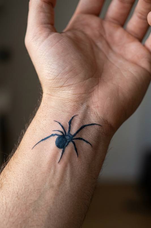Spider | 5.5cm | Yarı Kalıcı Dövme