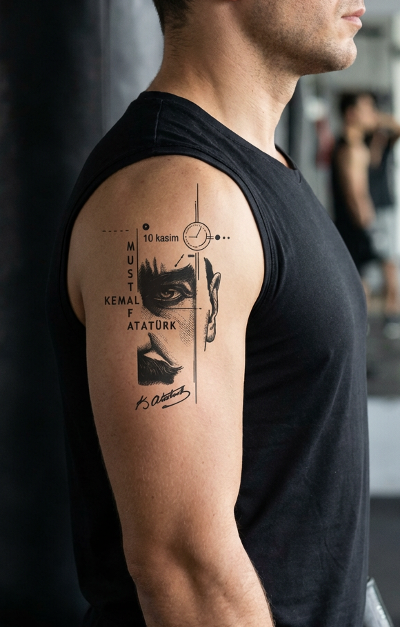 1923 | 8x26cm | Yarı Kalıcı Dövme