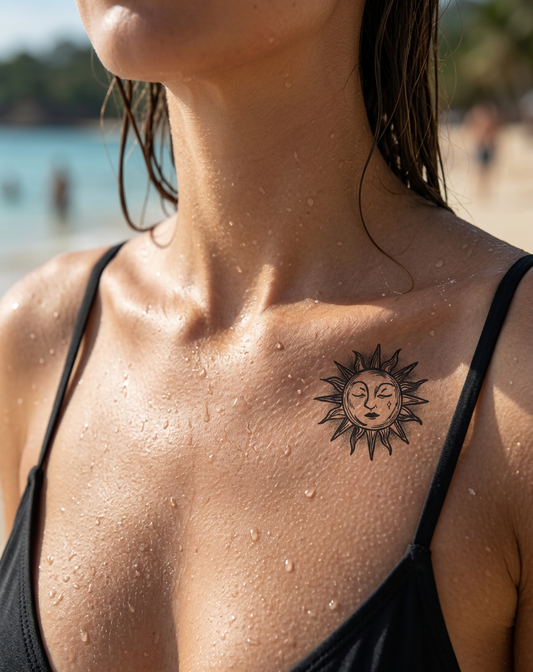 Güneş | 5x5cm | Yarı Kalıcı Dövme